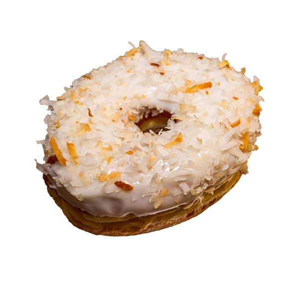 Vanilla Let It Snow Donut